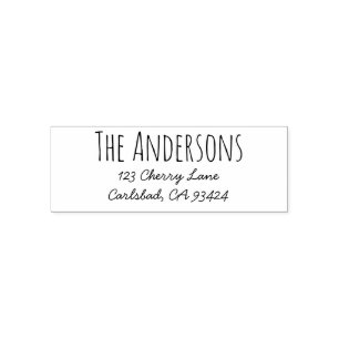 Retouradresstempel   Rae Dunn geïnspireerd lettert Zelfinktende Stempel