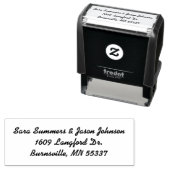 Retouradresstempel - zelfinktende stempel (In situ)