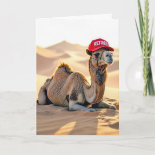 Retourkameel met een Rode Hoed Kaart