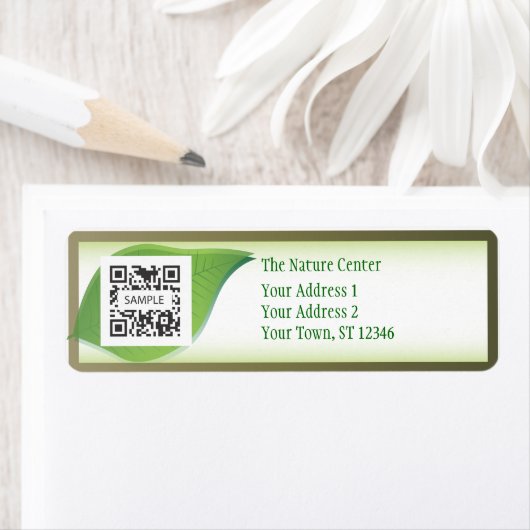 Retourlabel Sjabloon Natuur Center Etiket (Insitu)