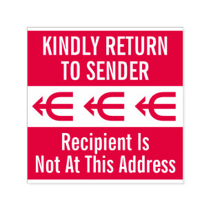 "RETOURNEER AUB NAAR AFZENDER" Stempel