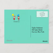 Retourner à l'école Carte postale de l'enseignant  (Dos)