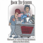 Retourner À L'École Étiquette Coupe-Clé Coupe (Devant)