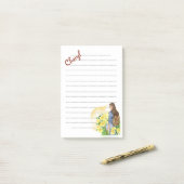 Retourner à l'école filles post-it Notes (Sur un bureau)