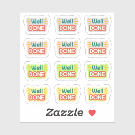 Retourner à l'école Stickers bien fait (Feuille)