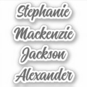 Retourner à l'école Stickers de noms multiples (Devant)