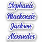 Retourner à l'école Stickers de noms multiples (Devant)
