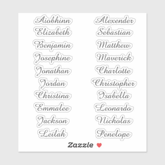 Retourner à l'école Stickers de noms multiples per (Feuille)