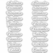 Retourner à l'école Stickers de noms multiples per (Devant)