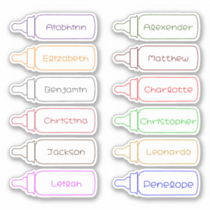 Retourner à l'école Stickers de noms multiples per