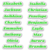 Retourner à l'école Stickers de noms multiples per (Devant)