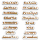 Retourner à l'école Stickers de noms multiples per (Devant)