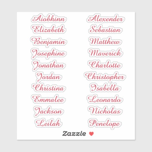 Retourner à l'école Stickers de noms multiples per (Feuille)