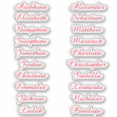 Retourner à l'école Stickers de noms multiples per (Devant)