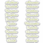 Retourner à l'école Stickers de noms multiples per (Devant)