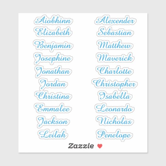 Retourner à l'école Stickers de noms multiples per (Feuille)