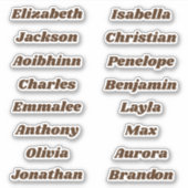 Retourner à l'école Stickers de noms multiples per (Devant)