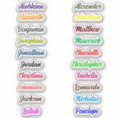 Retourner à l'école Stickers de noms multiples per (Devant)