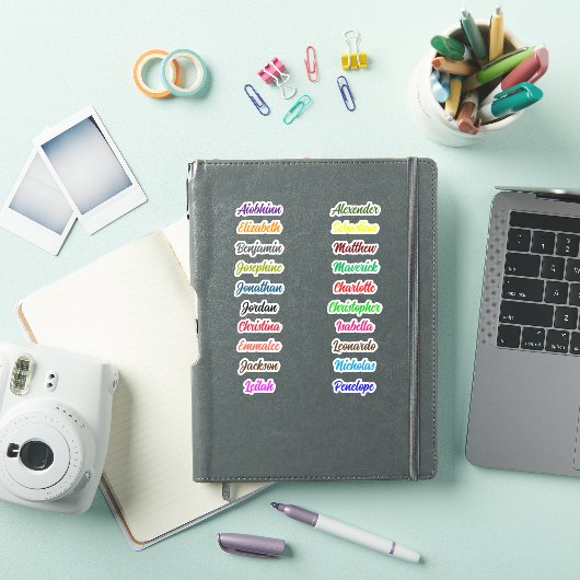 Retourner à l'école Stickers de noms multiples per (Couverture iPad)