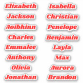 Retourner à l'école Stickers de noms multiples per (Devant)