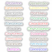 Retourner à l'école Stickers de noms multiples per (Devant)