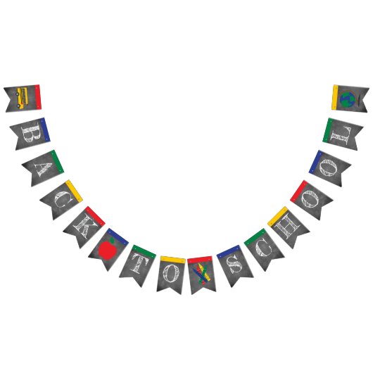 Retourner aux drapeaux du Bunting scolaire (Tout)