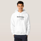 Retourner de natation sweat - shirt à capuche (Devant entier)