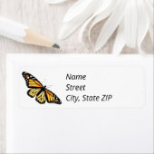 Retourner l'adresse Étiquettes Monarch Butterfly ( (En situation)