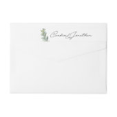 Retourner l'adresse Étiquettes Wraparound pour Can (Dos)