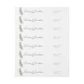 Retourner l'adresse Étiquettes Wraparound pour Can (Feuille)