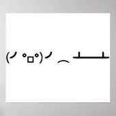 Retourner le tableau Ascii Emoticon (Devant)