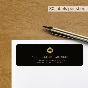 Retourner les étiquettes d'adresse avec logo Gold