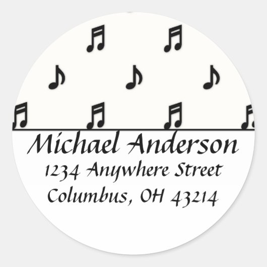 Retourner les étiquettes d'adresse :: Black Music  (Devant)