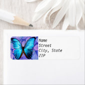 Retourner les étiquettes d'adresse - Morpho bleu s (En situation)