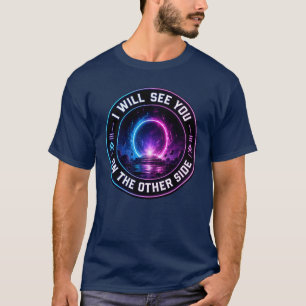 Retourreis Onbekende Neon Portaal Sci Fi T-shirt