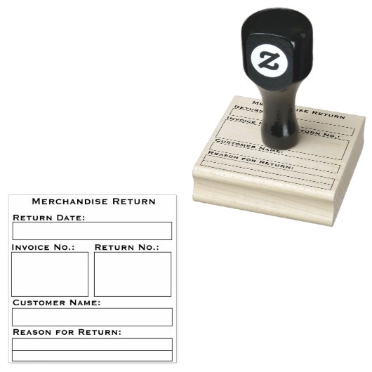 Retourstempel Rubberstempel (Gestempeld)