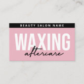 Retrait des cheveux de la carte de soins postérieu (Devant)