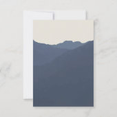 Retraite à la carte d'accueil de mariage des monta (Dos)