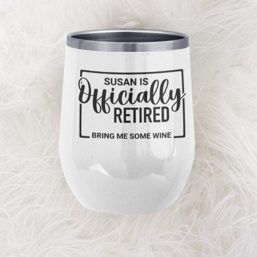 Retraité Apporte-moi du vin Personnalisé