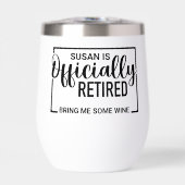 Retraité Apporte-moi du vin Personnalisé (Avant)