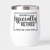 Retraité Apporte-moi du vin Personnalisé (Arrière)