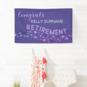 RETRAITE! Bannière des Fêtes de retraite PERSONNAL (En situation)