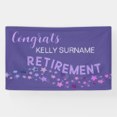 RETRAITE! Bannière des Fêtes de retraite PERSONNAL (Horizontal)