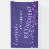 RETRAITE! Bannière des Fêtes de retraite PERSONNAL (Vertical)