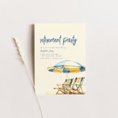 Retraite Beach Thème Invitation Modèle