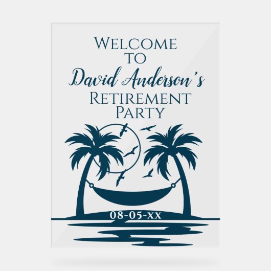 Retraite Bienvenue Plage Palm Trees (Recto)