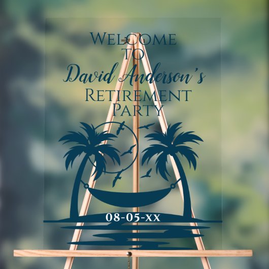 Retraite Bienvenue Plage Palm Trees (Neutre)