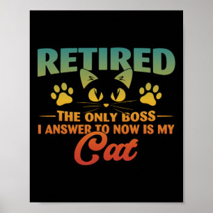 Retraité Chat Funny Retraite 2024 Décoration Homme