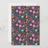 RETRAITE DE FIESTA Mexicaine Fleurs Invitations d' (Dos)