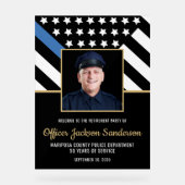 Retraite de la police Ligne bleue Drapeau de la ph (Recto)